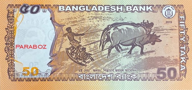 Bangladeş 50 BDT arka yüz
