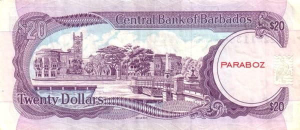 Barbados 889 BBD arka yüz