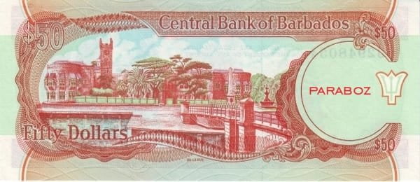 Barbados 889 BBD arka yüz