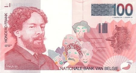 Belçika 100 BEF ön yüz