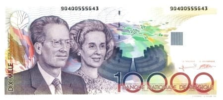 Belçika 10.000 BEF ön yüz