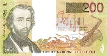 Belçika 200 BEF ön yüz