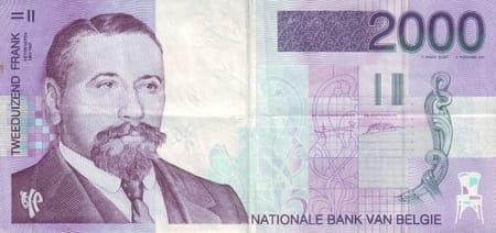 Belçika 2.000 BEF ön yüz