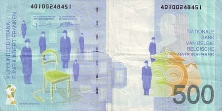 Belçika 500 BEF arka yüz