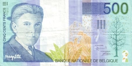 Belçika 500 BEF ön yüz