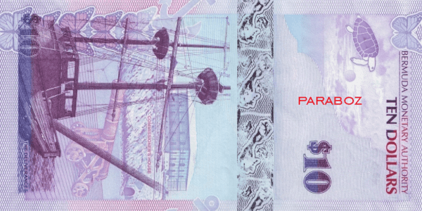 Bermuda 10 BMD arka yüz