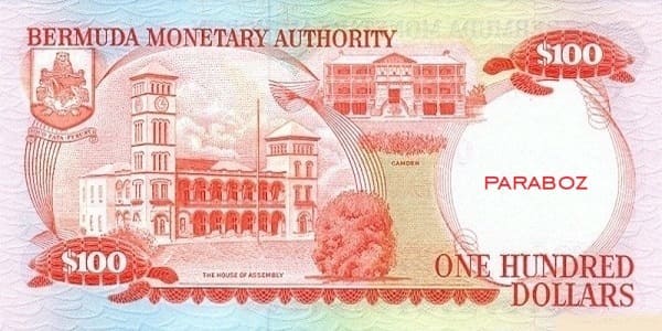 Bermuda 100 BMD arka yüz