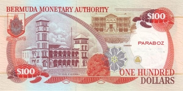 Bermuda 100 BMD arka yüz