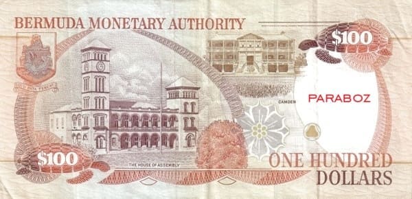 Bermuda 100 BMD arka yüz