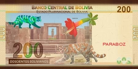 Bolivya 200 BOB arka yüz