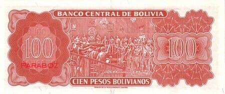 Bolivya 100 BOB arka yüz