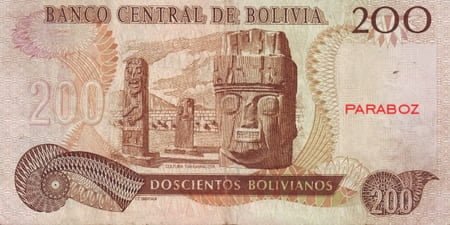 Bolivya 200 BOB arka yüz
