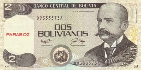 Bolivya 2 BOB ön yüz