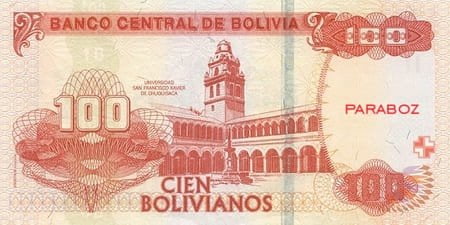 Bolivya 100 BOB arka yüz
