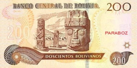 Bolivya 200 BOB arka yüz