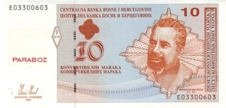 Bosna Hersek 10 BAM ön yüz