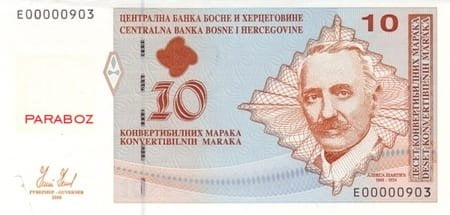 Bosna Hersek 10 BAM ön yüz
