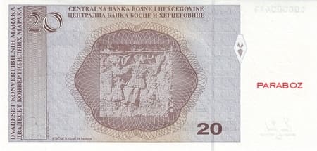 Bosna Hersek 20 BAM arka yüz