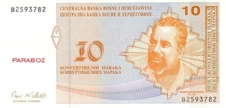 Bosna Hersek 10 BAM ön yüz