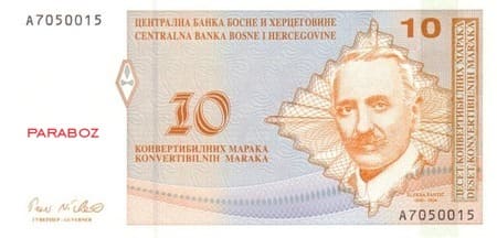 Bosna Hersek 10 BAM ön yüz