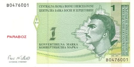 Bosna Hersek 1 BAM ön yüz