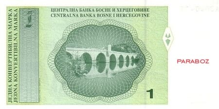 Bosna Hersek 1 BAM arka yüz