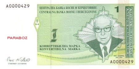Bosna Hersek 1 BAM ön yüz