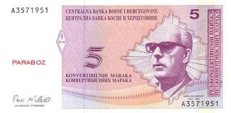 Bosna Hersek 5 BAM ön yüz