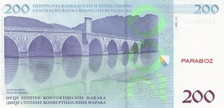Bosna Hersek 200 BAM arka yüz
