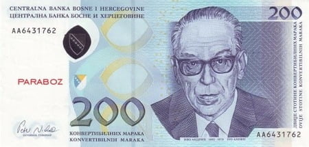 Bosna Hersek 200 BAM ön yüz
