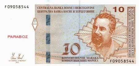 Bosna Hersek 10 BAM ön yüz