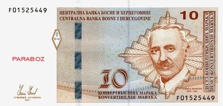 Bosna Hersek 10 BAM ön yüz
