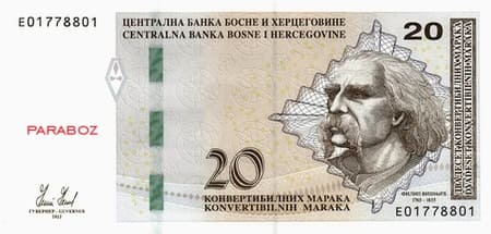 Bosna Hersek 20 BAM ön yüz