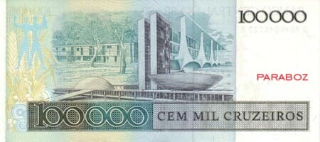 Brezilya 100.000 BRL arka yüz