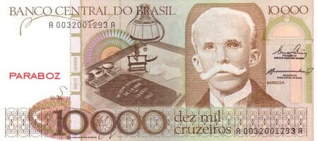 Brezilya 10.000 BRL ön yüz