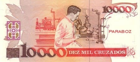 Brezilya 10.000 BRL arka yüz