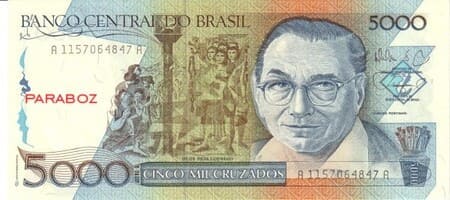 Brezilya 5.000 BRL ön yüz