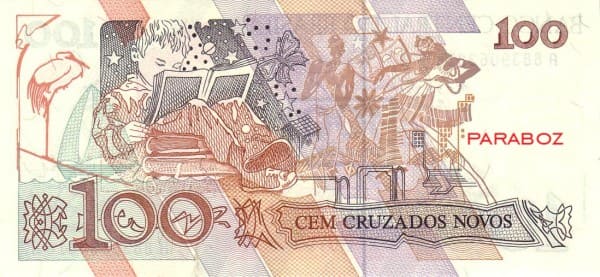 Brezilya 100 BRL arka yüz