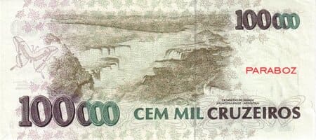 Brezilya 100.000 BRL arka yüz