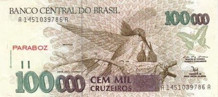 Brezilya 100.000 BRL ön yüz
