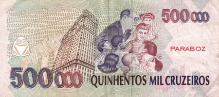 Brezilya 500.000 BRL arka yüz