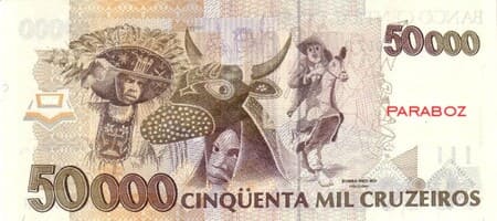 Brezilya 50.000 BRL arka yüz