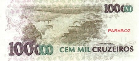 Brezilya 100.000 BRL arka yüz