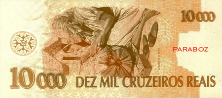Brezilya 10.000 BRL arka yüz