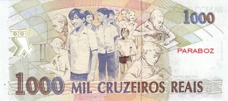 Brezilya 1.000 BRL arka yüz