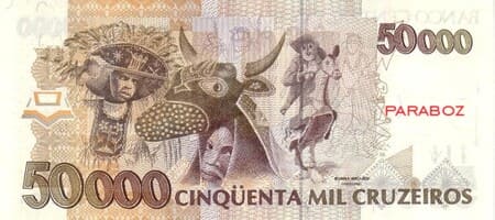 Brezilya 50.000 BRL arka yüz