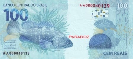 Brezilya 100 BRL arka yüz