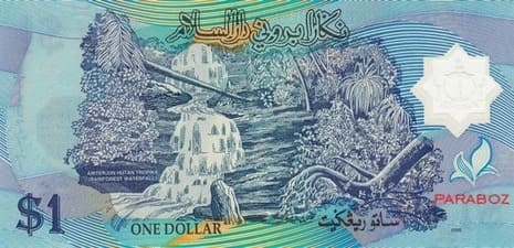 Brunei 1 BND arka yüz