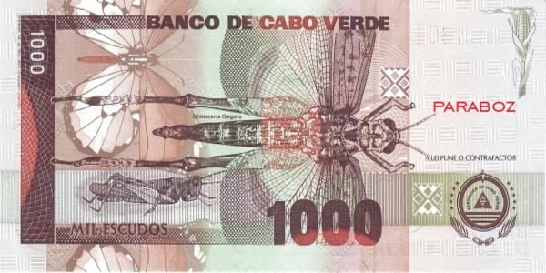 Cape Verde 1.000 CVE arka yüz