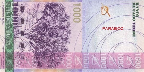 Cape Verde 1.000 CVE arka yüz